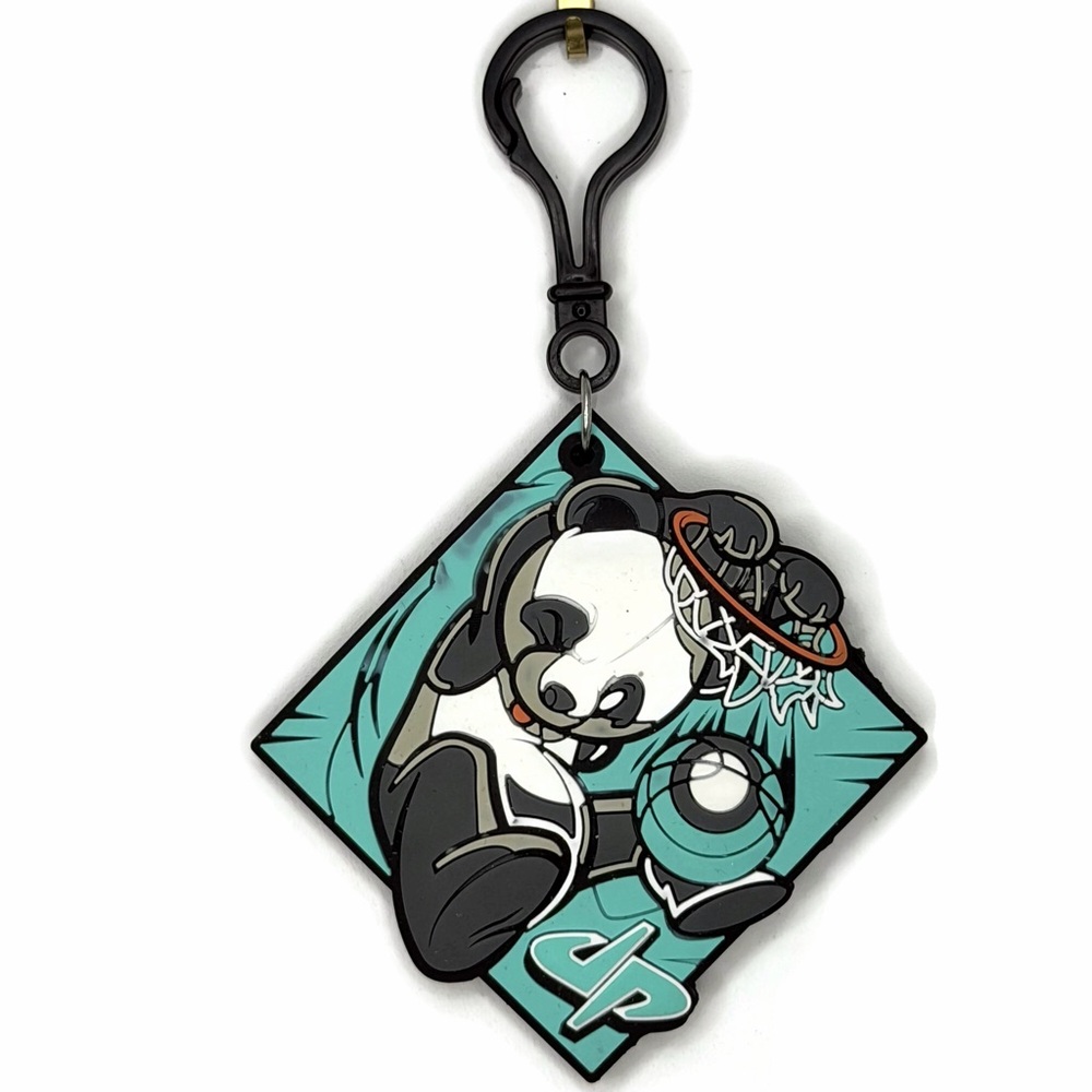 My Booster Dude Perfect Rubber Panda Basketball Keychain